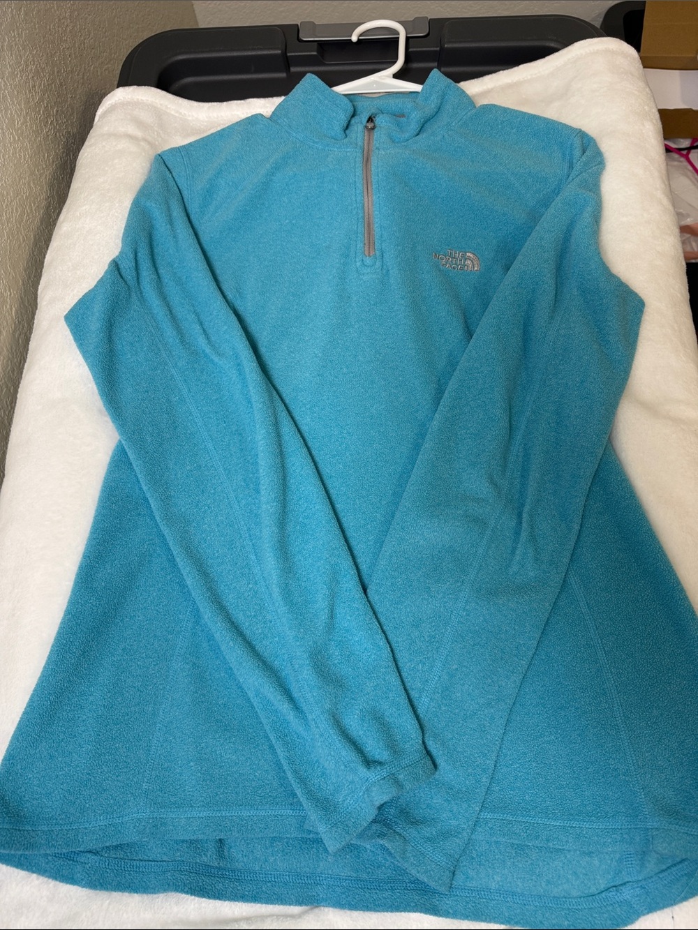 The North Face Women's Teal Half-Zip Fleece Pullover